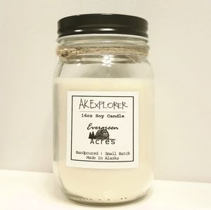 Evergreen Acres soy wax candle